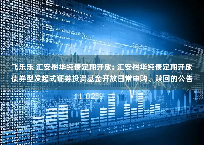 飞乐乐 汇安裕华纯债定期开放: 汇安裕华纯债定期开放债券型发起式证券投资基金开放日常申购、赎回的公告