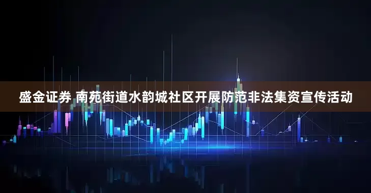 盛金证券 南苑街道水韵城社区开展防范非法集资宣传活动